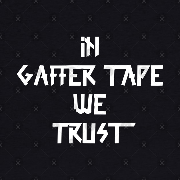 in Gaffer tape we trust White Tape by sapphire seaside studio